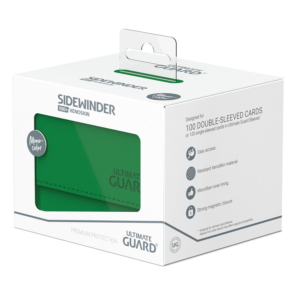Ultimate Guard Sidewinder 100+ Xenoskin Deck Box Verde - Portamazzi per TCG