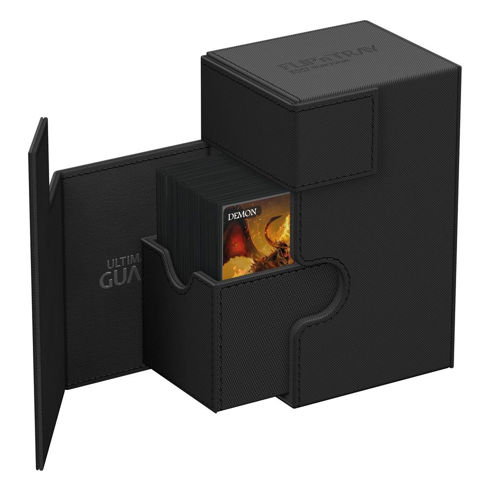 Ultimate Guard Flip'n'Tray 80+ Xenoskin Portacarte - Nero