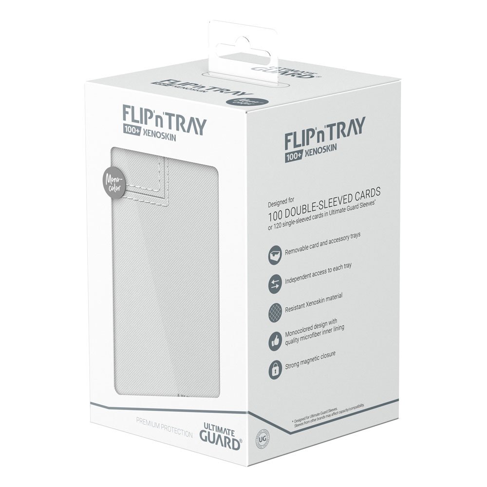 Ultimate Guard Flip'n'Tray 100+ Xenoskin Deck Box Bianco
