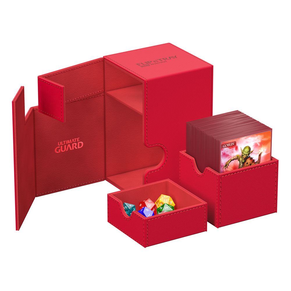 Ultimate Guard Flip'n'Tray 100+ Xenoskin Deck Box - Rosso
