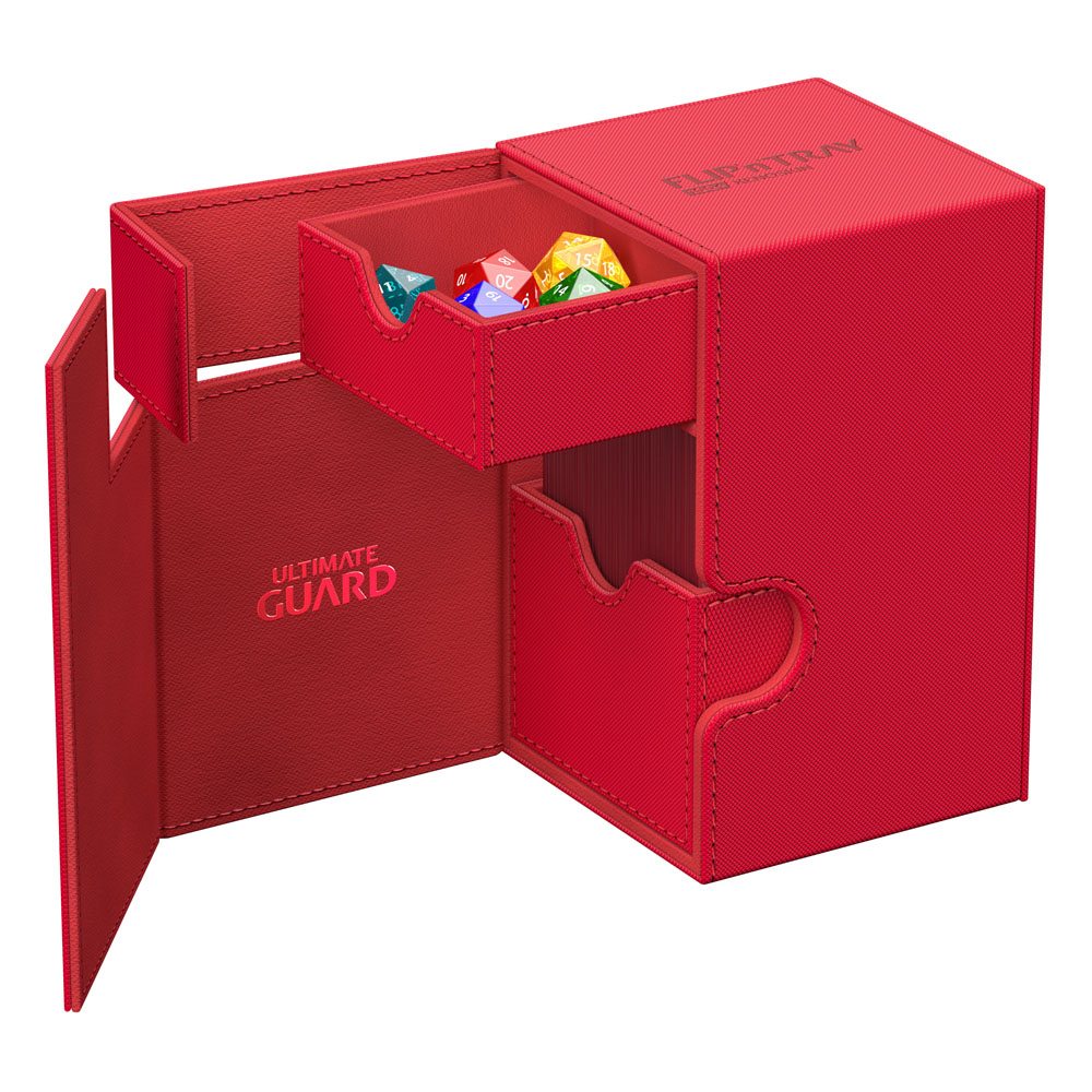 Ultimate Guard Flip'n'Tray 100+ Xenoskin Deck Box - Rosso