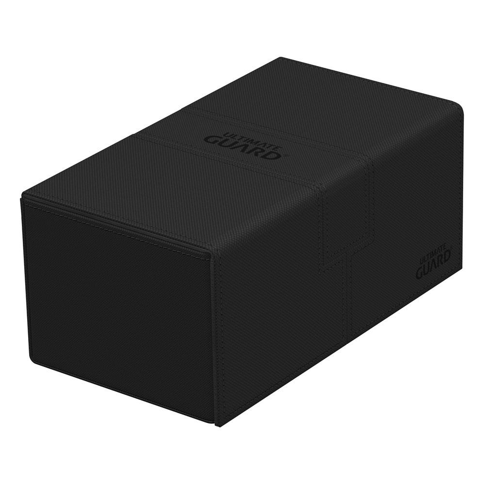 Ultimate Guard Twin Flip'n'Tray 200+ Xenoskin - Deck box nera per 200+ carte