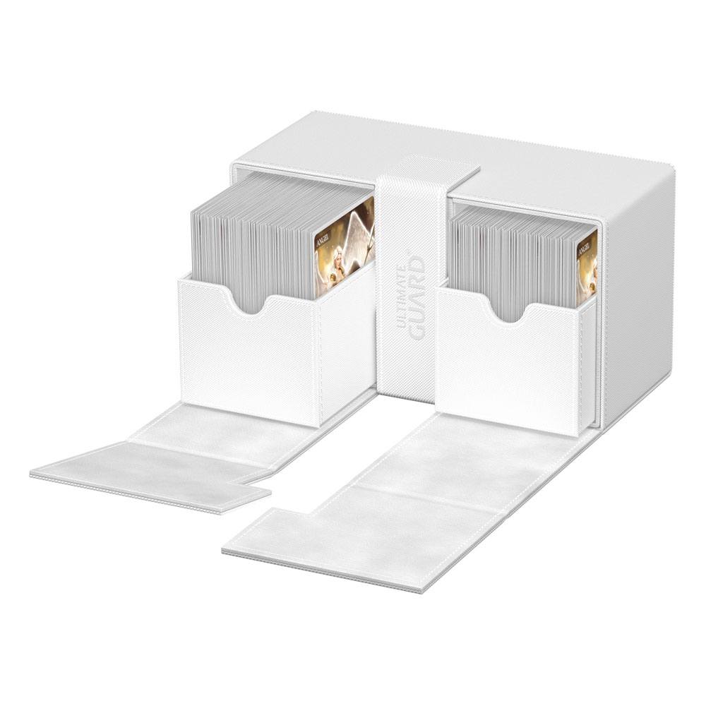 Ultimate Guard Twin Flip'n'Tray 200+ Xenoskin Deck Box Bianco