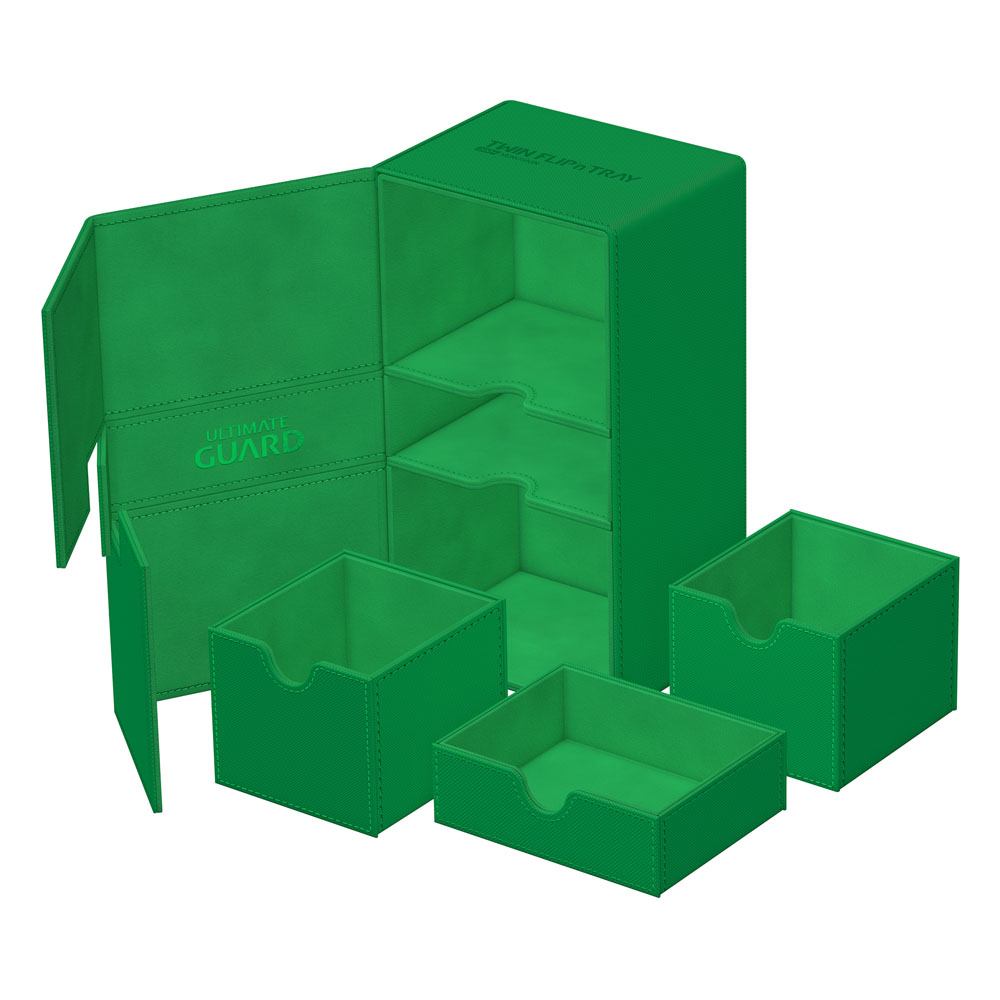 Ultimate Guard Twin Flip'n'Tray 200+ Xenoskin Deck Box Verde