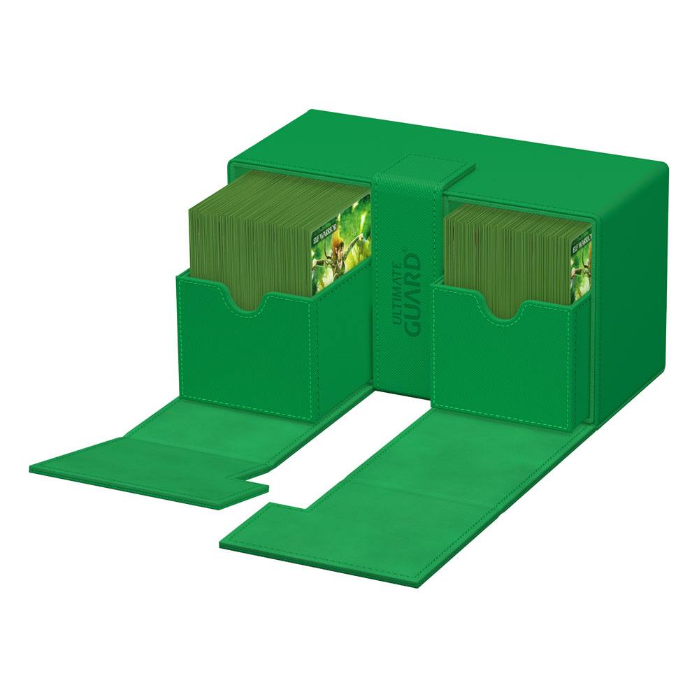 Ultimate Guard Twin Flip'n'Tray 200+ Xenoskin Deck Box Verde