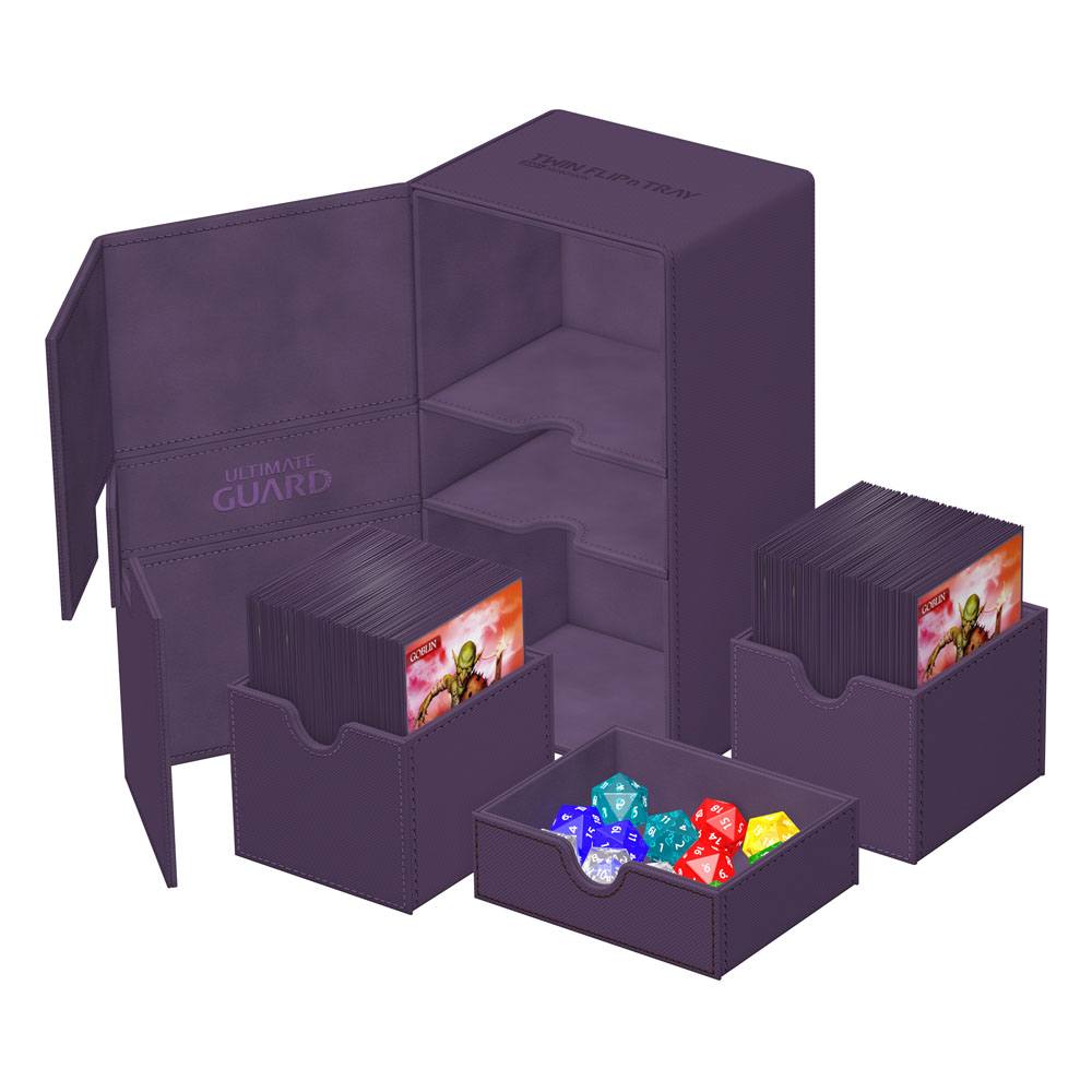 Ultimate Guard Twin Flip'n'Tray 200+ Xenoskin - Deck Box Viola per TCG