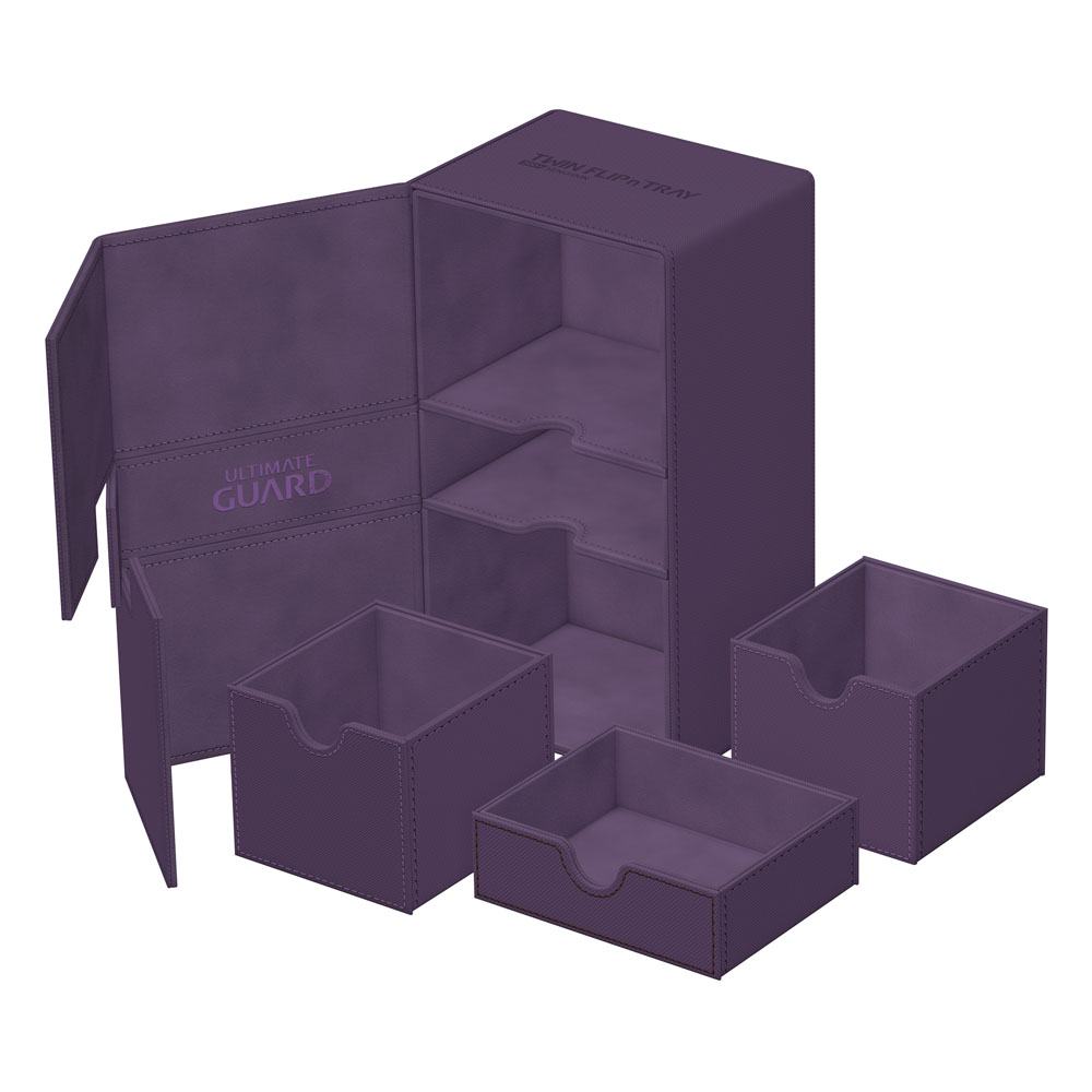 Ultimate Guard Twin Flip'n'Tray 200+ Xenoskin - Deck Box Viola per TCG