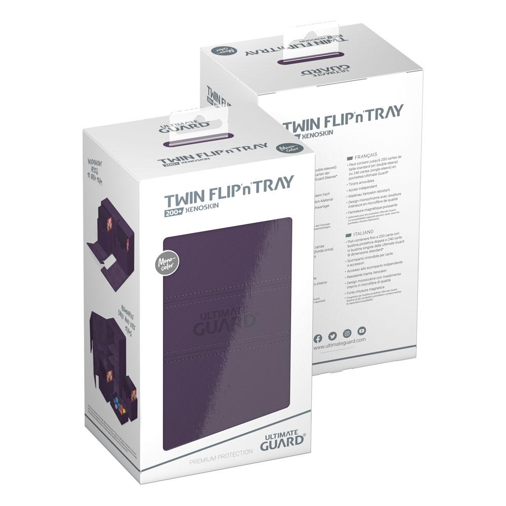 Ultimate Guard Twin Flip'n'Tray 200+ Xenoskin - Deck Box Viola per TCG