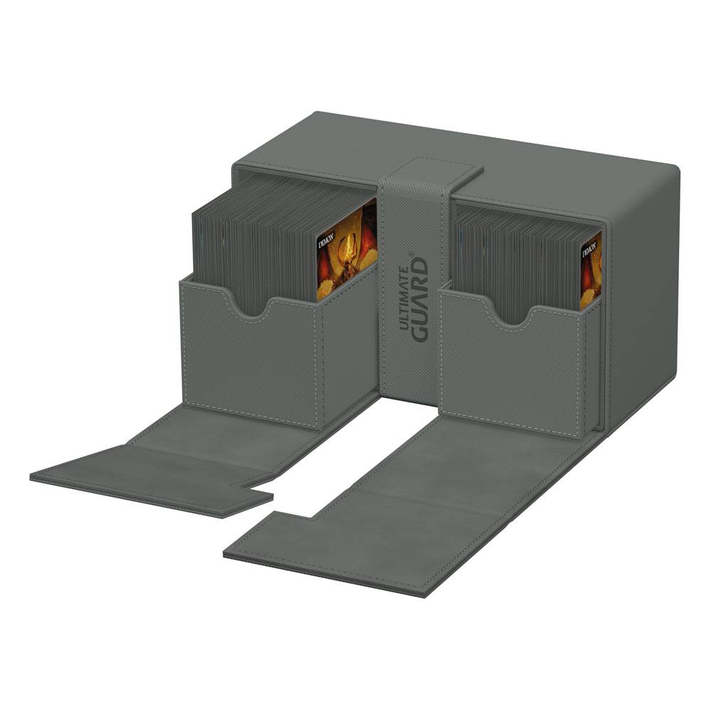 Ultimate Guard Twin Flip'n'Tray 200+ Xenoskin - Deck Box Grigia per TCG