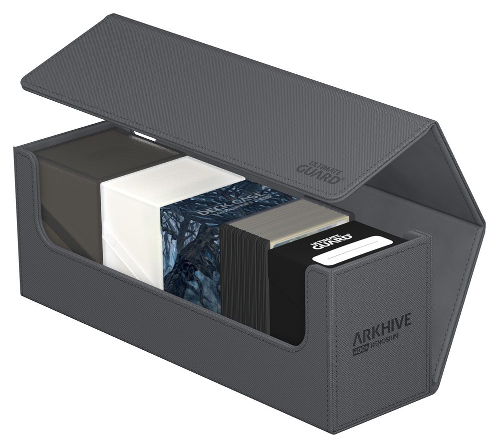 Ultimate Guard Arkhive 400+ Xenoskin - Custodia per carte grigia