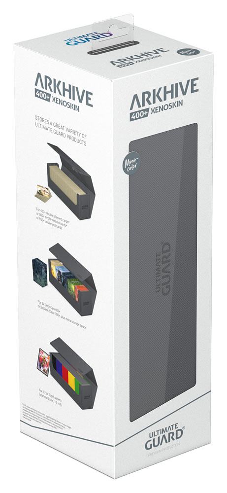 Ultimate Guard Arkhive 400+ Xenoskin - Custodia per carte grigia