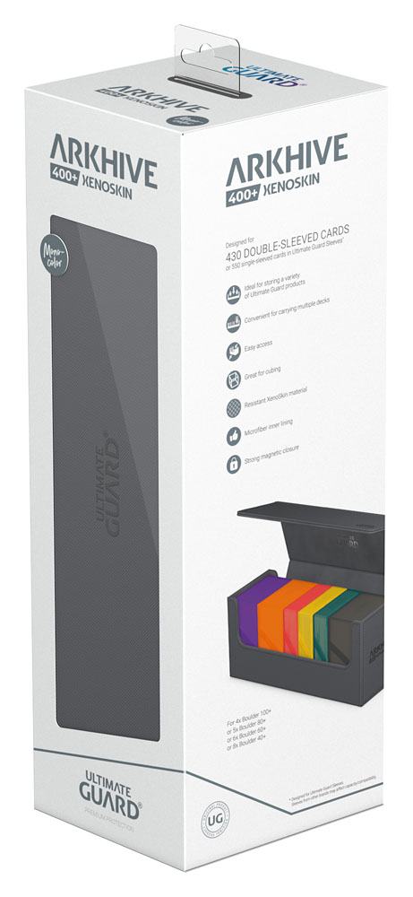 Ultimate Guard Arkhive 400+ Xenoskin - Custodia per carte grigia