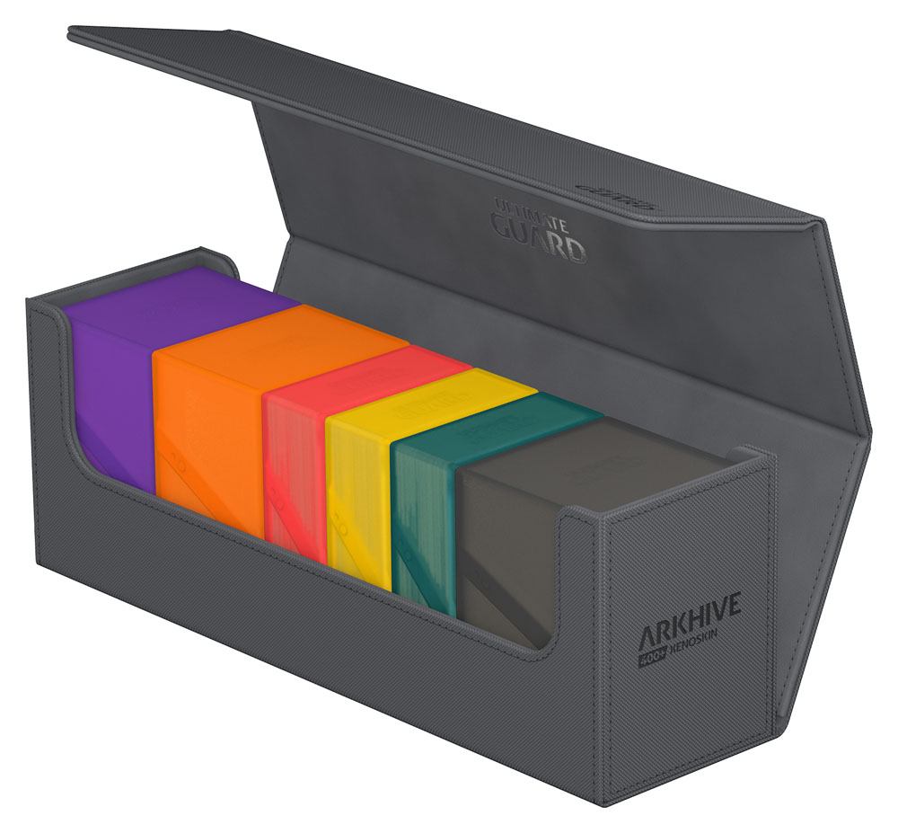 Ultimate Guard Arkhive 400+ Xenoskin - Custodia per carte grigia