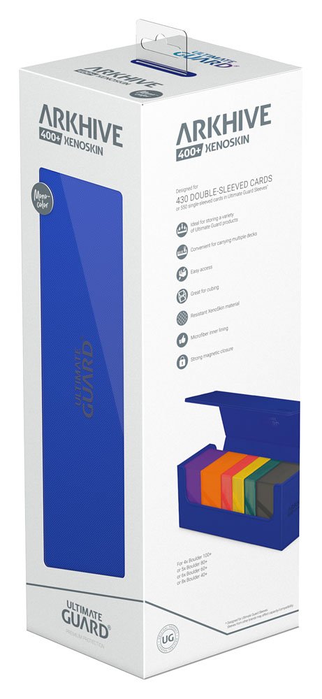 Ultimate Guard Arkhive 400+ Xenoskin - Portacarte Blu