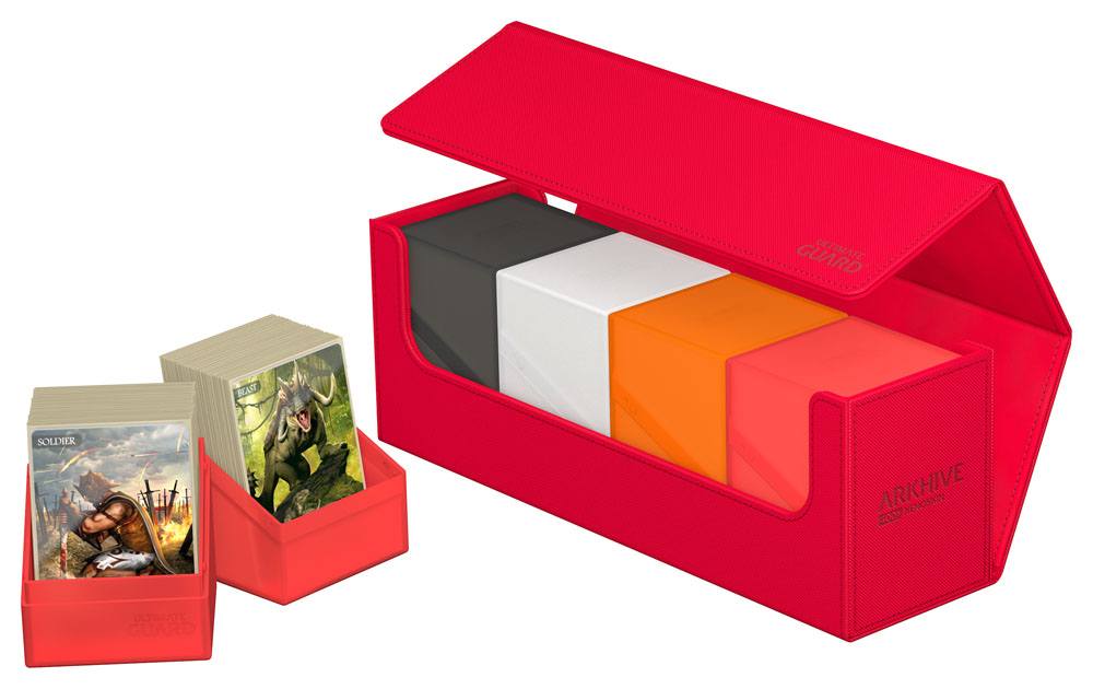 Ultimate Guard Arkhive 400+ Xenoskin - Custodia per carte rossa