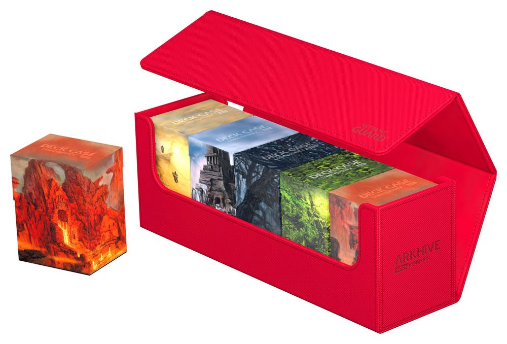 Ultimate Guard Arkhive 400+ Xenoskin - Custodia per carte rossa