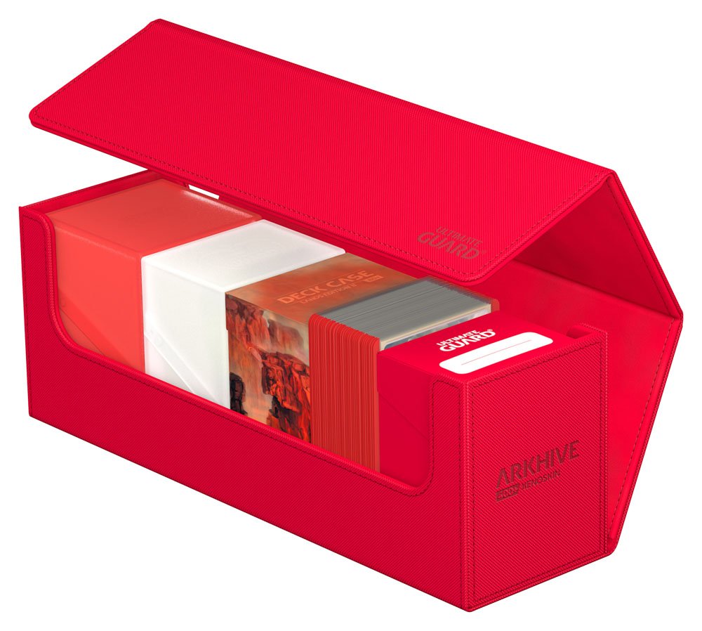 Ultimate Guard Arkhive 400+ Xenoskin - Custodia per carte rossa