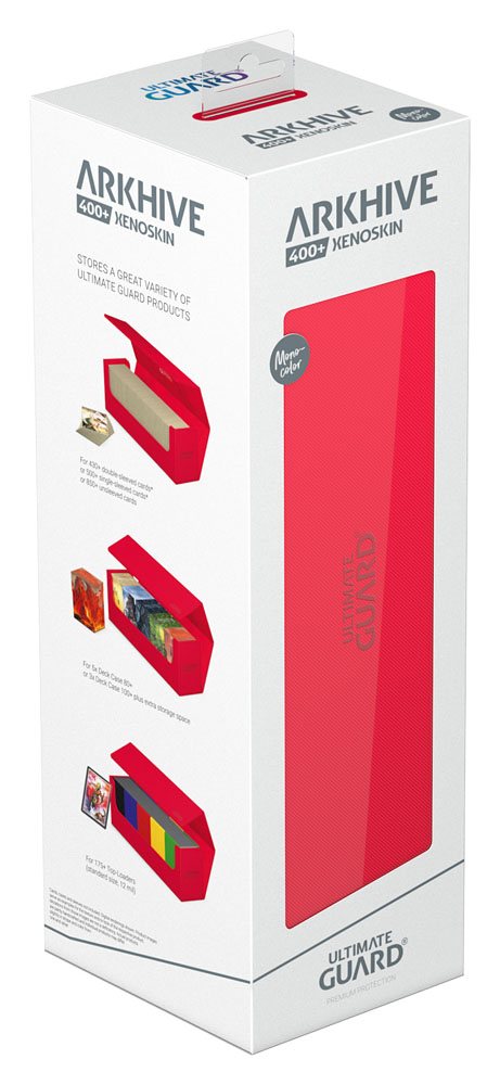 Ultimate Guard Arkhive 400+ Xenoskin - Custodia per carte rossa