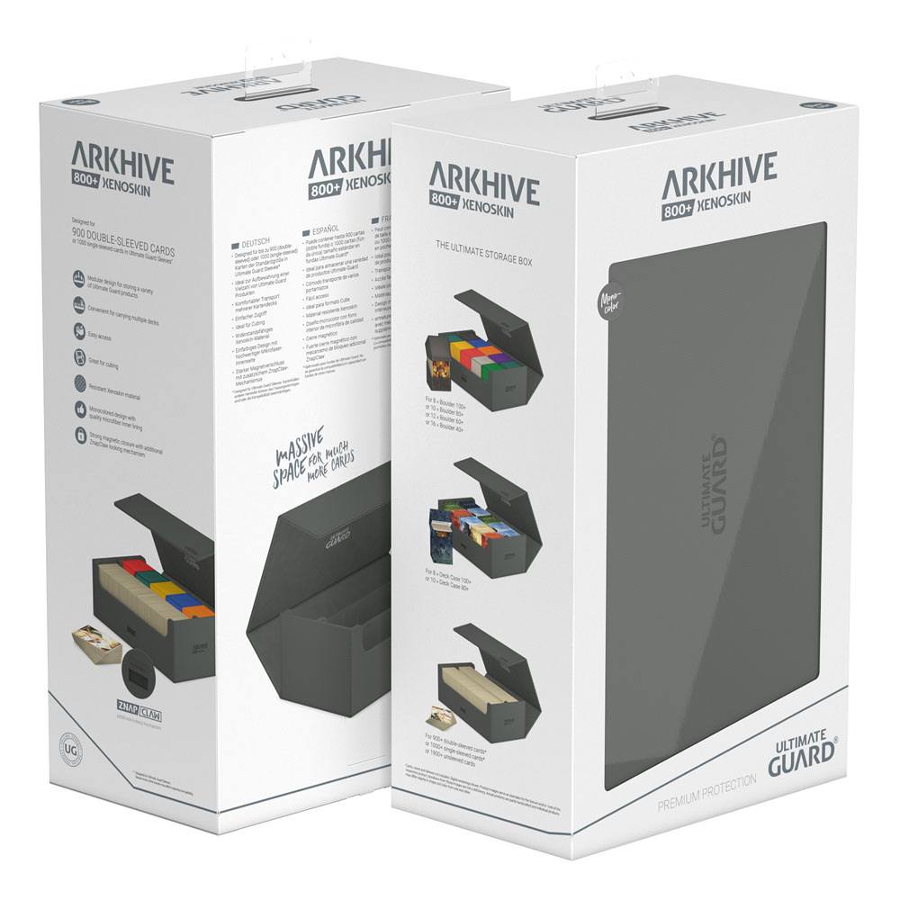 Ultimate Guard Arkhive 800+ Xenoskin - Custodia per carte grigia