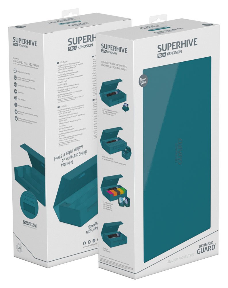 Ultimate Guard Superhive 550+ Xenoskin - Portacarte Petrol