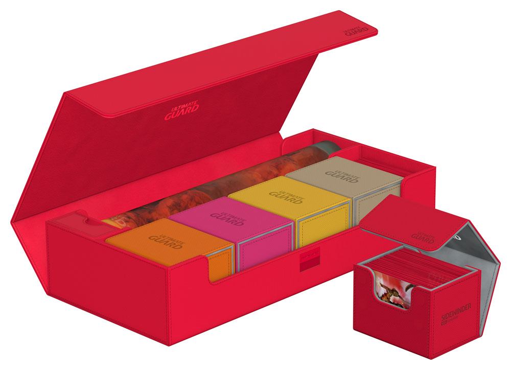 Ultimate Guard Superhive 550+ Xenoskin - Custodia portacarte rossa