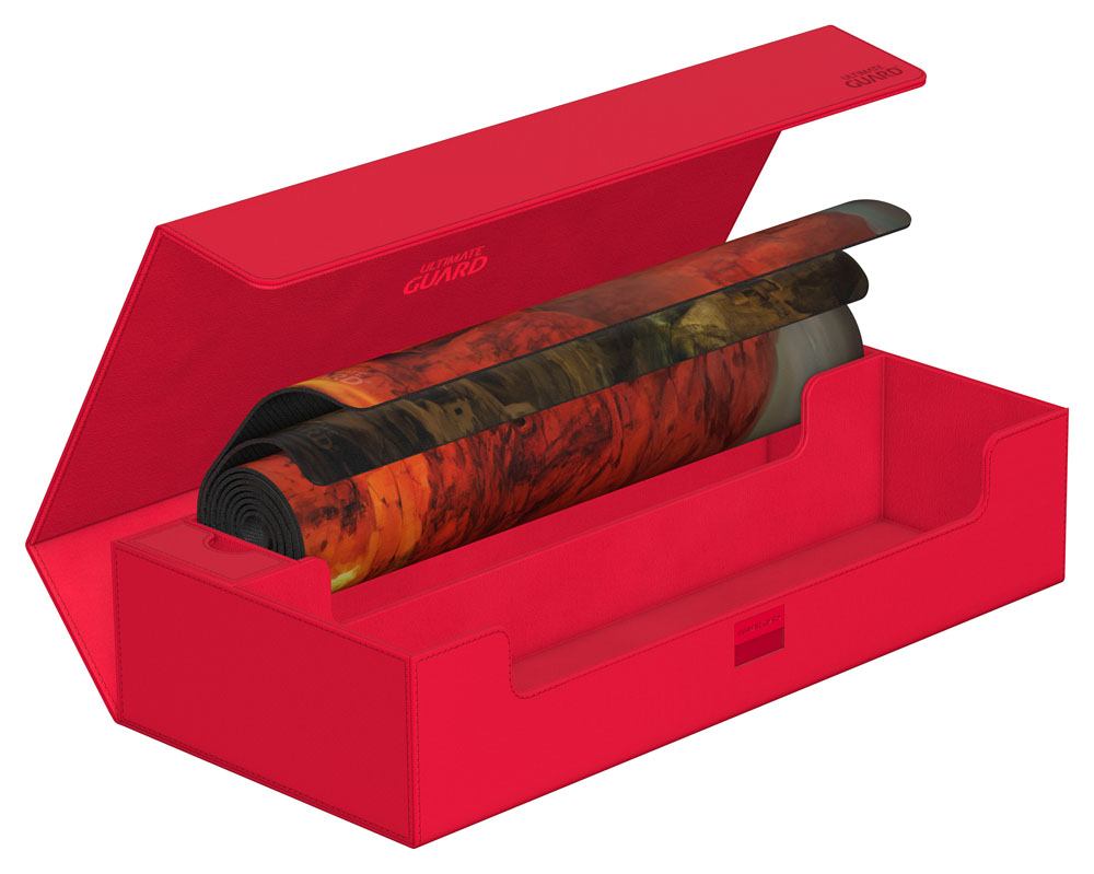 Ultimate Guard Superhive 550+ Xenoskin - Custodia portacarte rossa