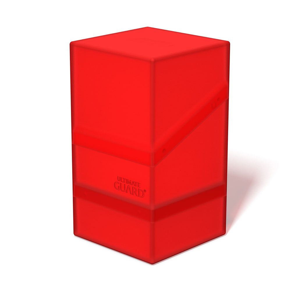 Ultimate Guard Boulder'n'Tray 100+ - Ruby: Deck Box con Vassoio Estraibile per 100 Carte Double-Sleeved