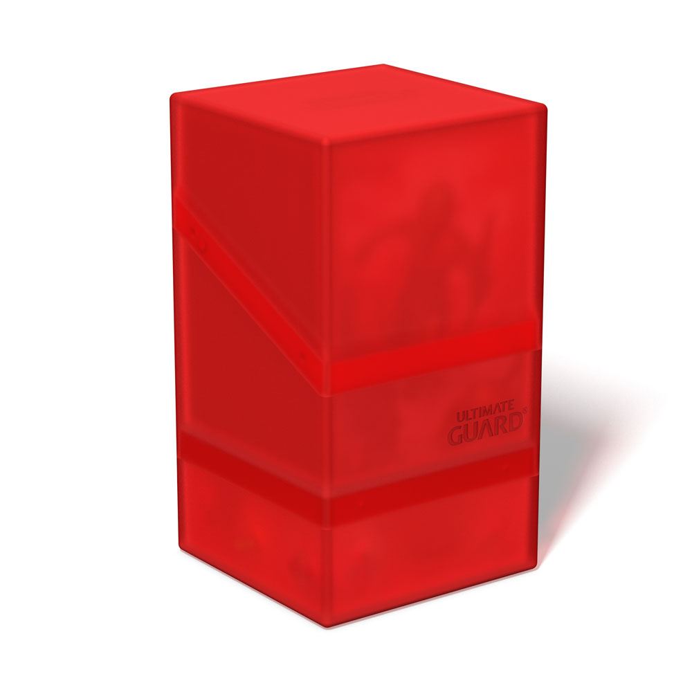Ultimate Guard Boulder'n'Tray 100+ - Ruby: Deck Box con Vassoio Estraibile per 100 Carte Double-Sleeved