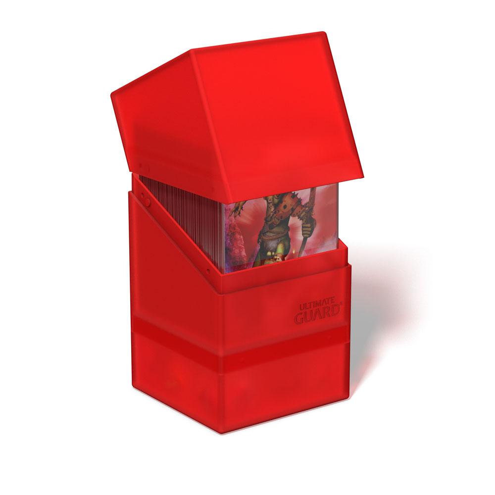 Ultimate Guard Boulder'n'Tray 100+ - Ruby: Deck Box con Vassoio Estraibile per 100 Carte Double-Sleeved