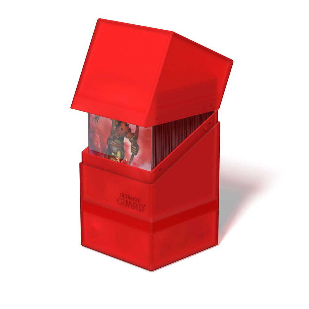 Ultimate Guard Boulder'n'Tray 100+ - Ruby: Deck Box con Vassoio Estraibile per 100 Carte Double-Sleeved