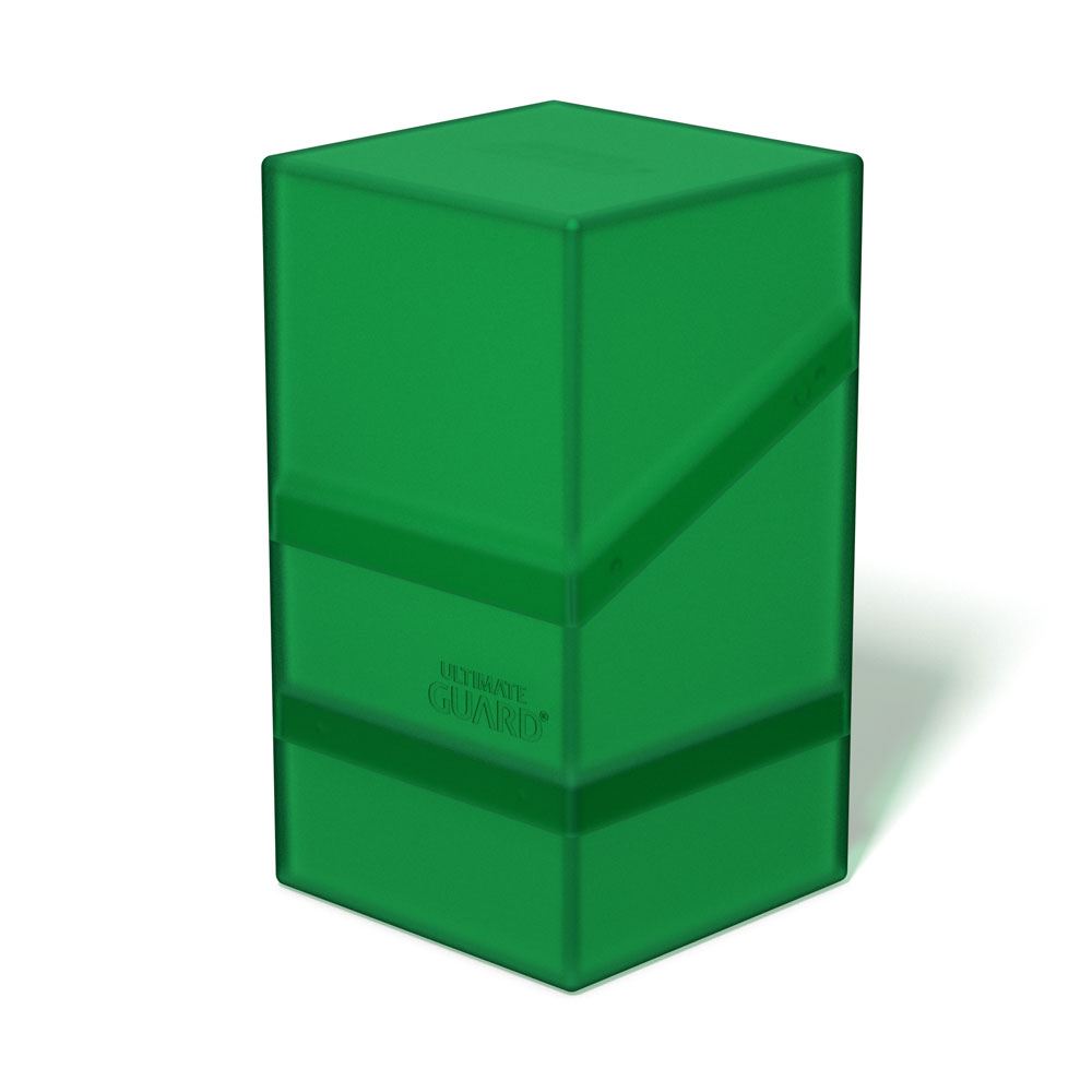 Ultimate Guard Boulder'n'Tray 100+ - Emerald - Portacarte con vassoio staccabile