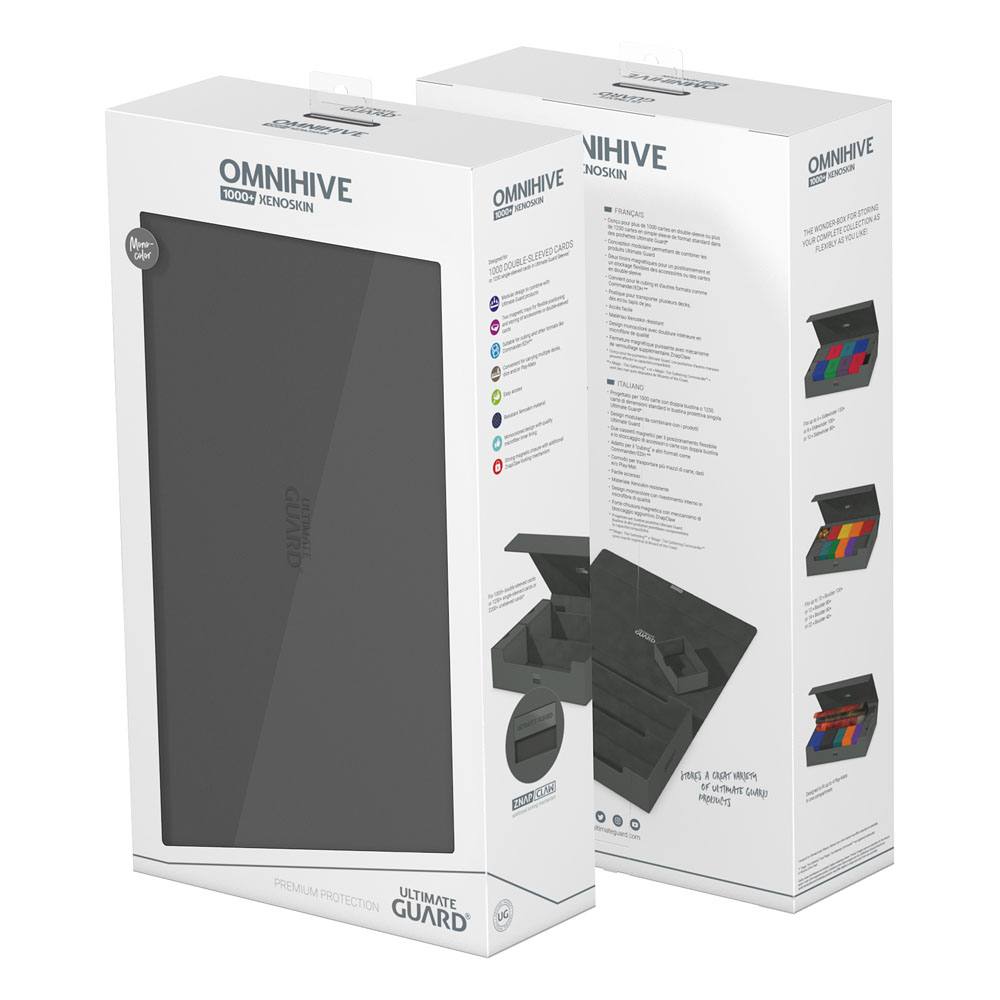 Ultimate Guard Omnihive 1000+ Xenoskin - Custodia per carte grigia