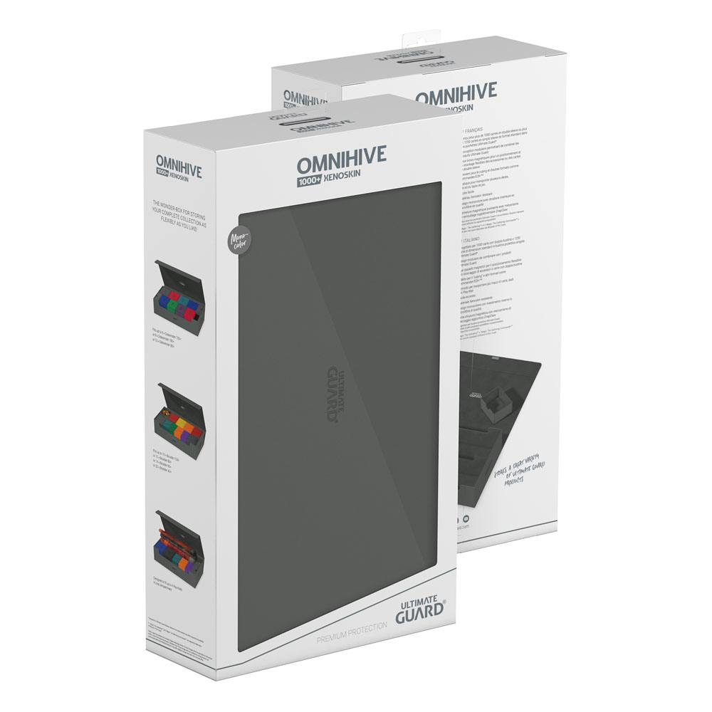 Ultimate Guard Omnihive 1000+ Xenoskin - Custodia per carte grigia