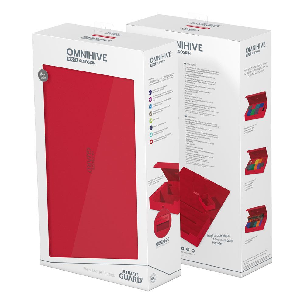 Ultimate Guard Omnihive 1000+ Xenoskin - Custodia Rossa per Carte TCG