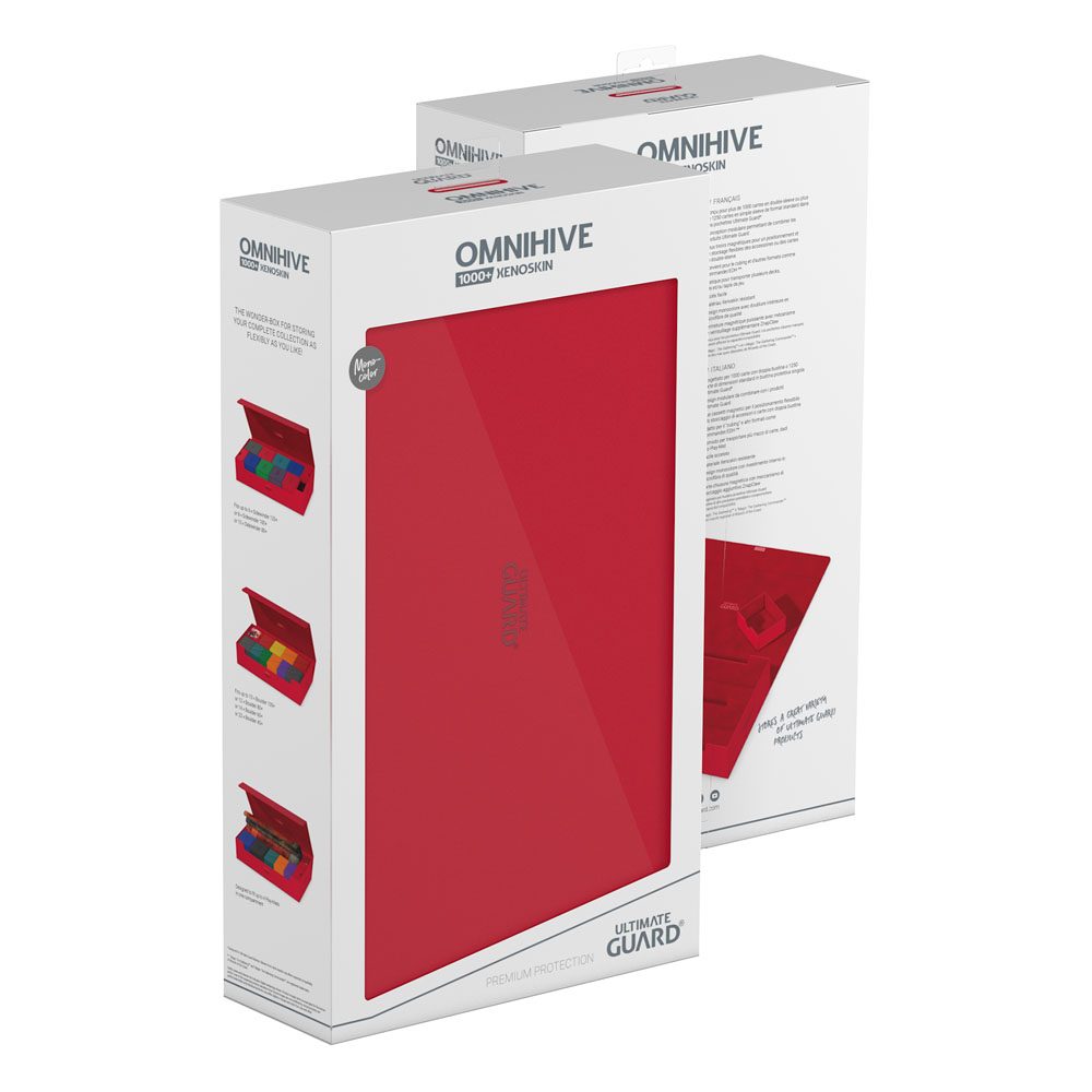 Ultimate Guard Omnihive 1000+ Xenoskin - Custodia Rossa per Carte TCG