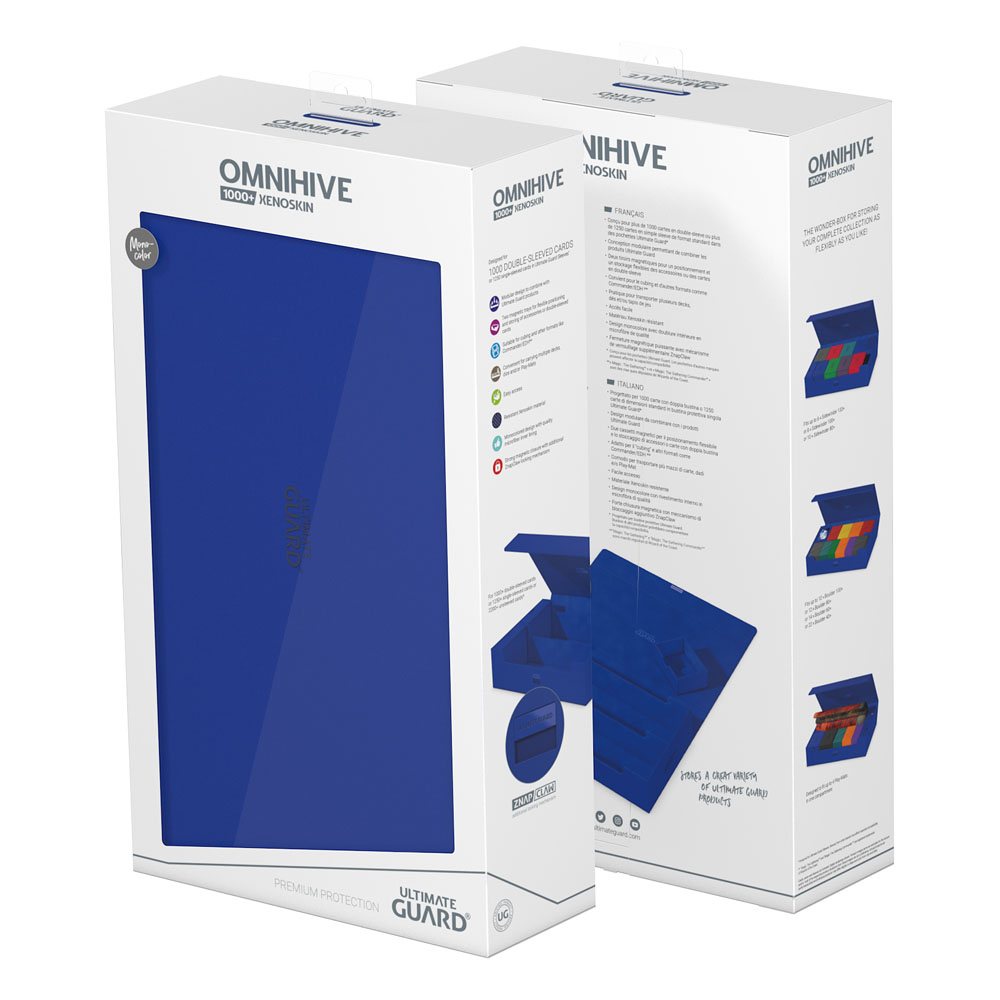 Ultimate Guard Omnihive 1000+ Xenoskin - Custodia Blu per Carte TCG