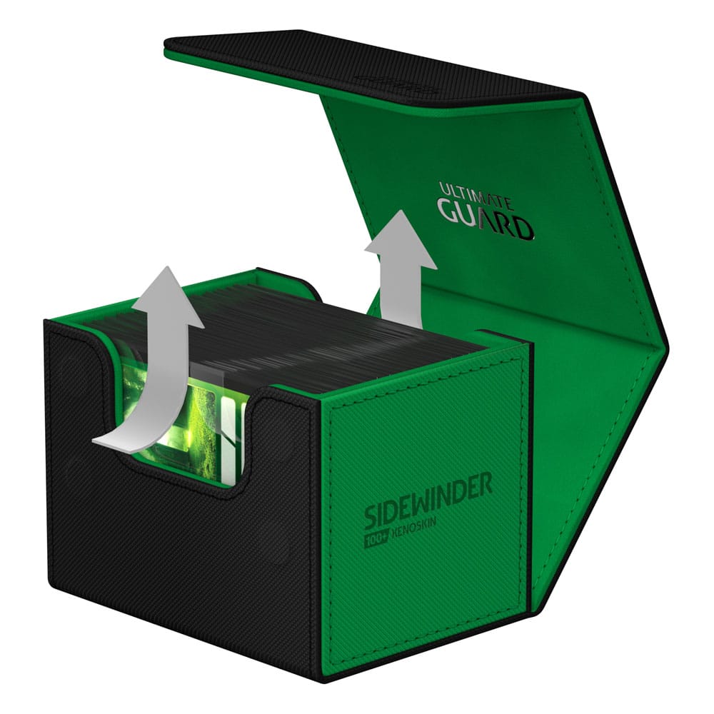Ultimate Guard Sidewinder 100+ Xenoskin Synergy - Deckbox Nero/Verde