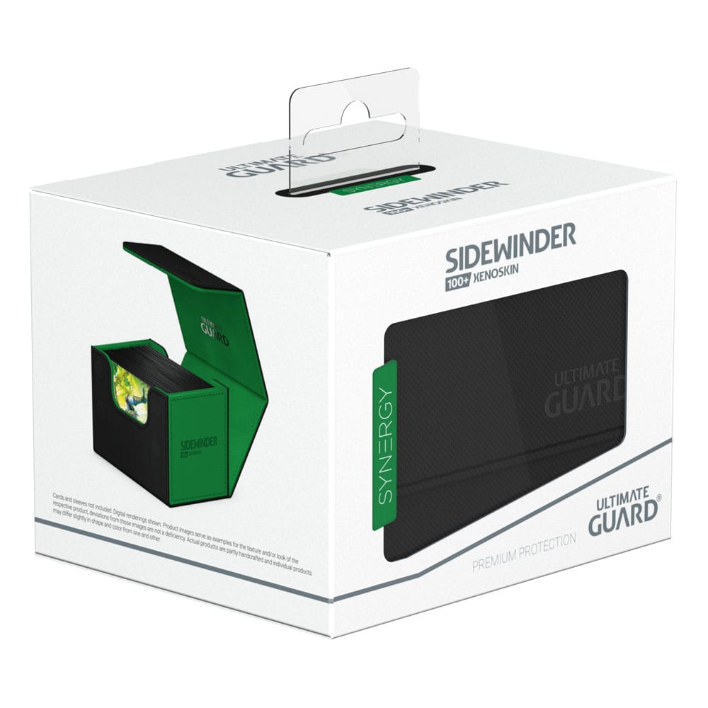 Ultimate Guard Sidewinder 100+ Xenoskin Synergy - Deckbox Nero/Verde