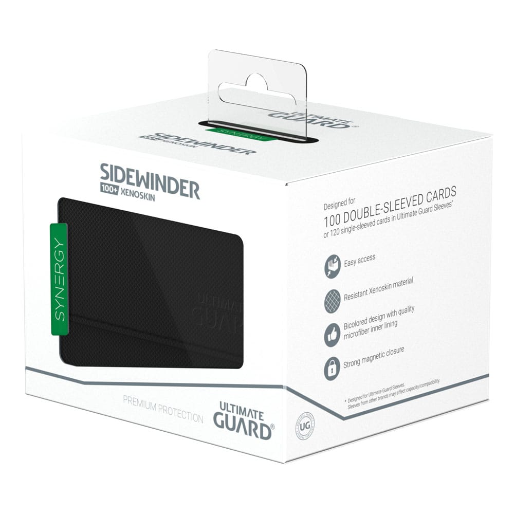 Ultimate Guard Sidewinder 100+ Xenoskin Synergy - Deckbox Nero/Verde