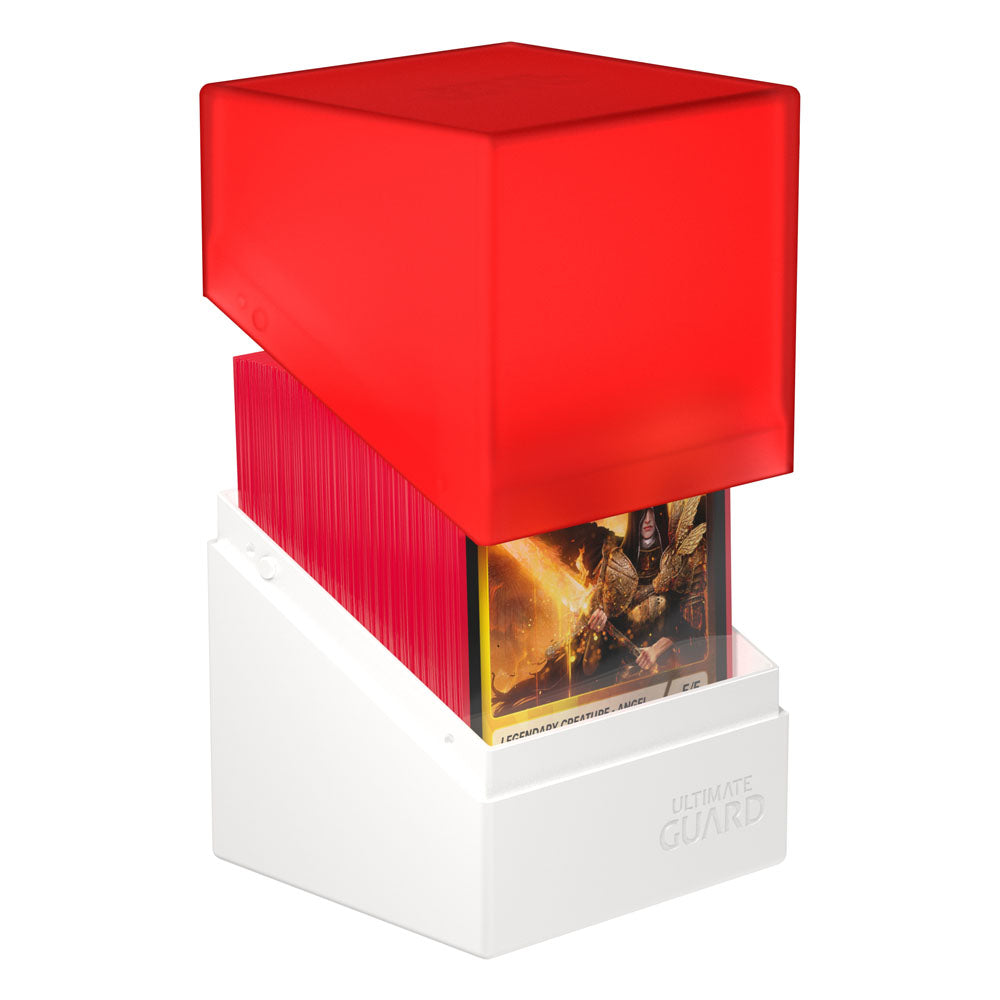 Ultimate Guard Boulder 100+ Synergy Deck Box - Rosso/Bianco