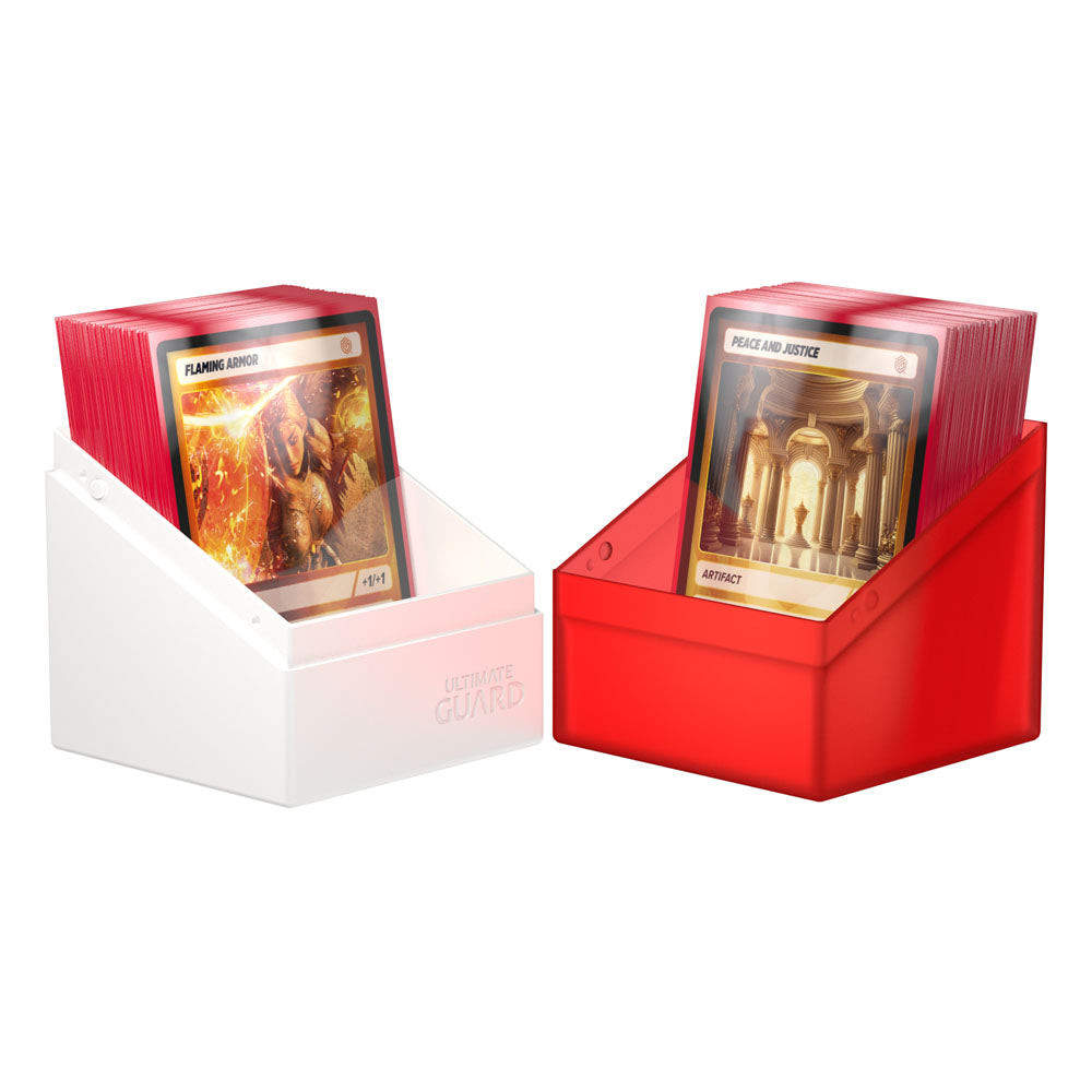 Ultimate Guard Boulder 100+ Synergy Deck Box - Rosso/Bianco