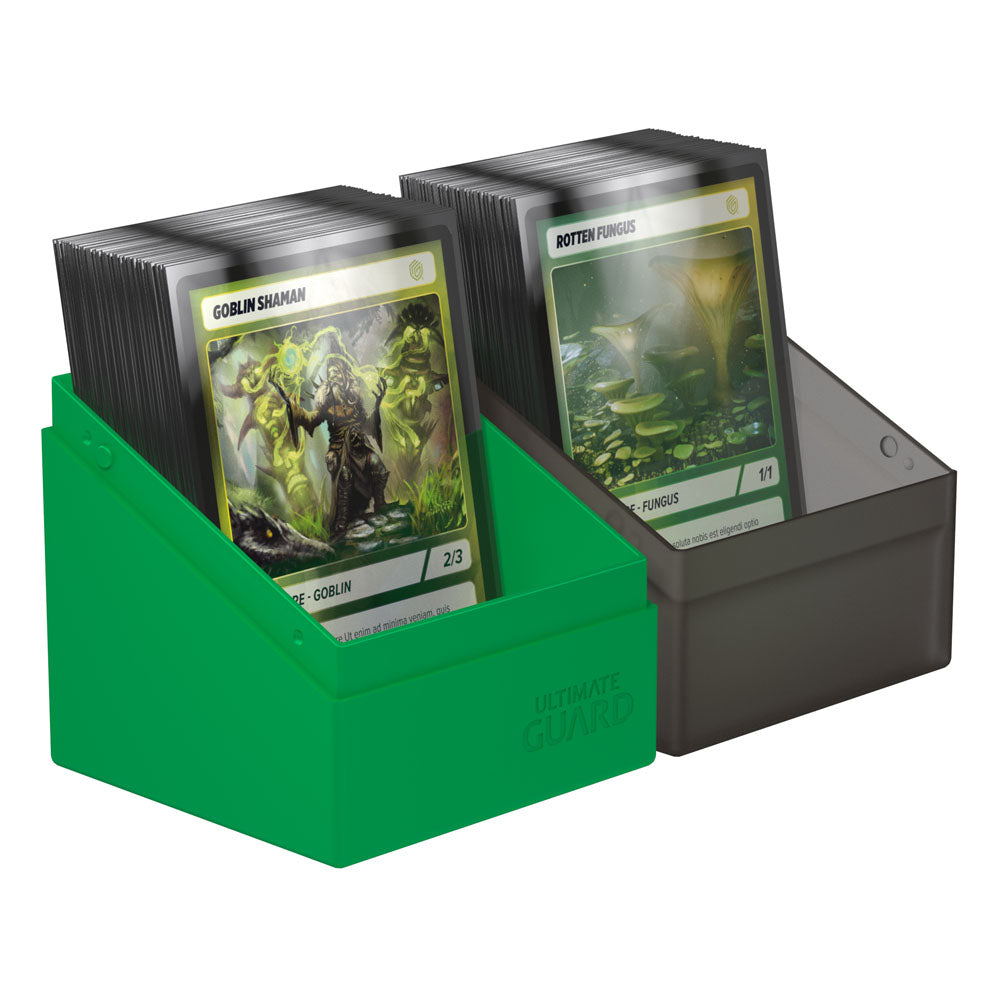 Ultimate Guard Boulder 100+ Synergy Portacarte - Nero/Verde