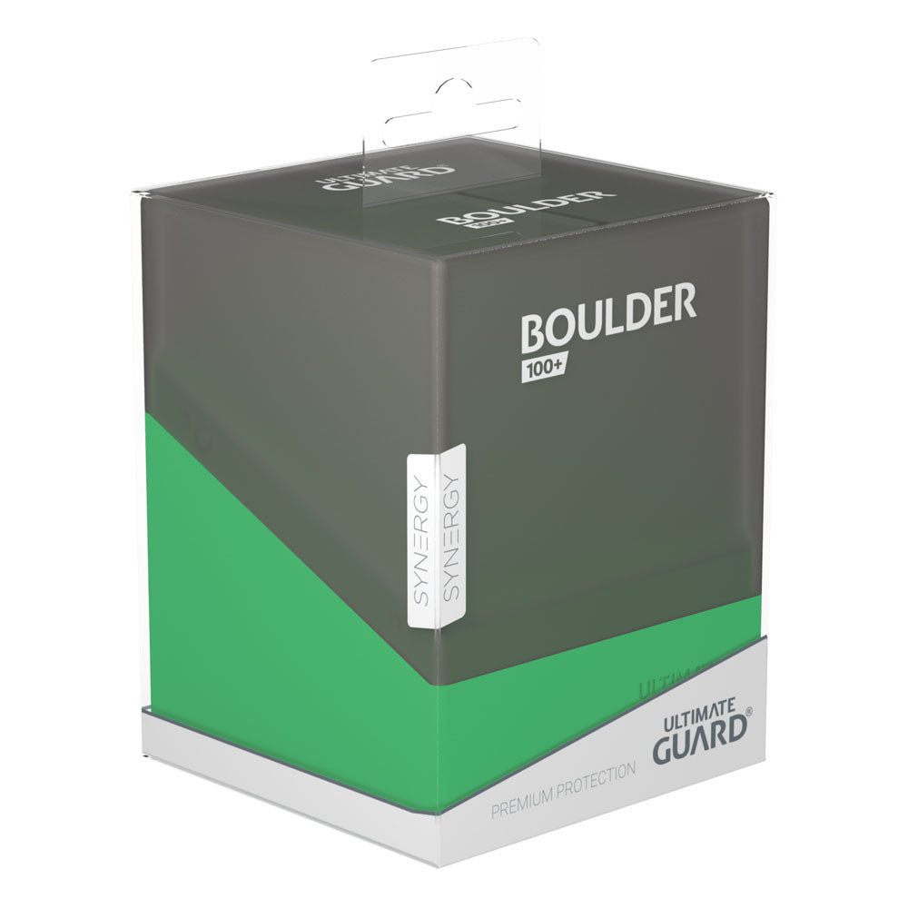 Ultimate Guard Boulder 100+ Synergy Portacarte - Nero/Verde