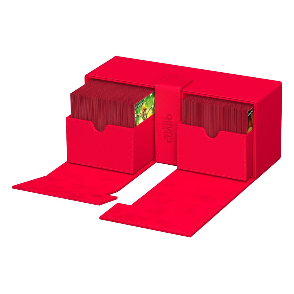 Ultimate Guard Twin Flip'n'Tray 266+ Xenoskin Deck Box Rossa