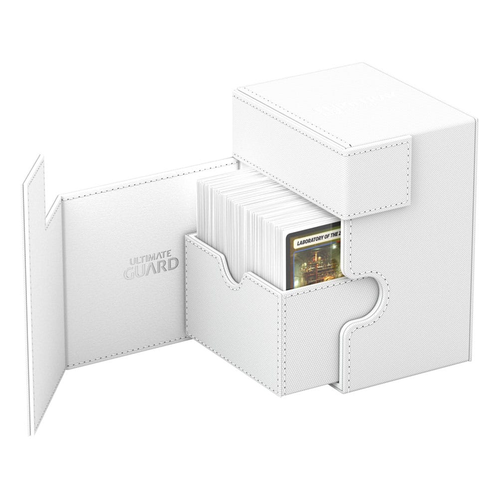 Ultimate Guard Flip'n'Tray 133+ Xenoskin Deck Box Bianco - Portacarte TCG