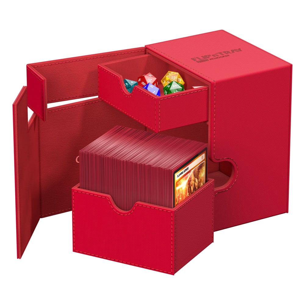 Ultimate Guard Flip'n'Tray 133+ Xenoskin Deck Box - Rosso