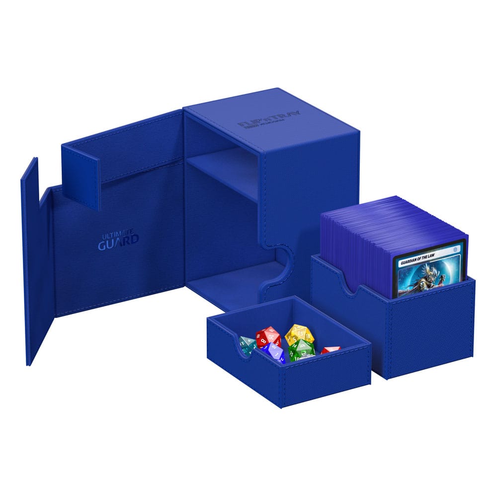 Ultimate Guard Flip'n'Tray 133+ Xenoskin Deck Box Blu - Portacarte per TCG