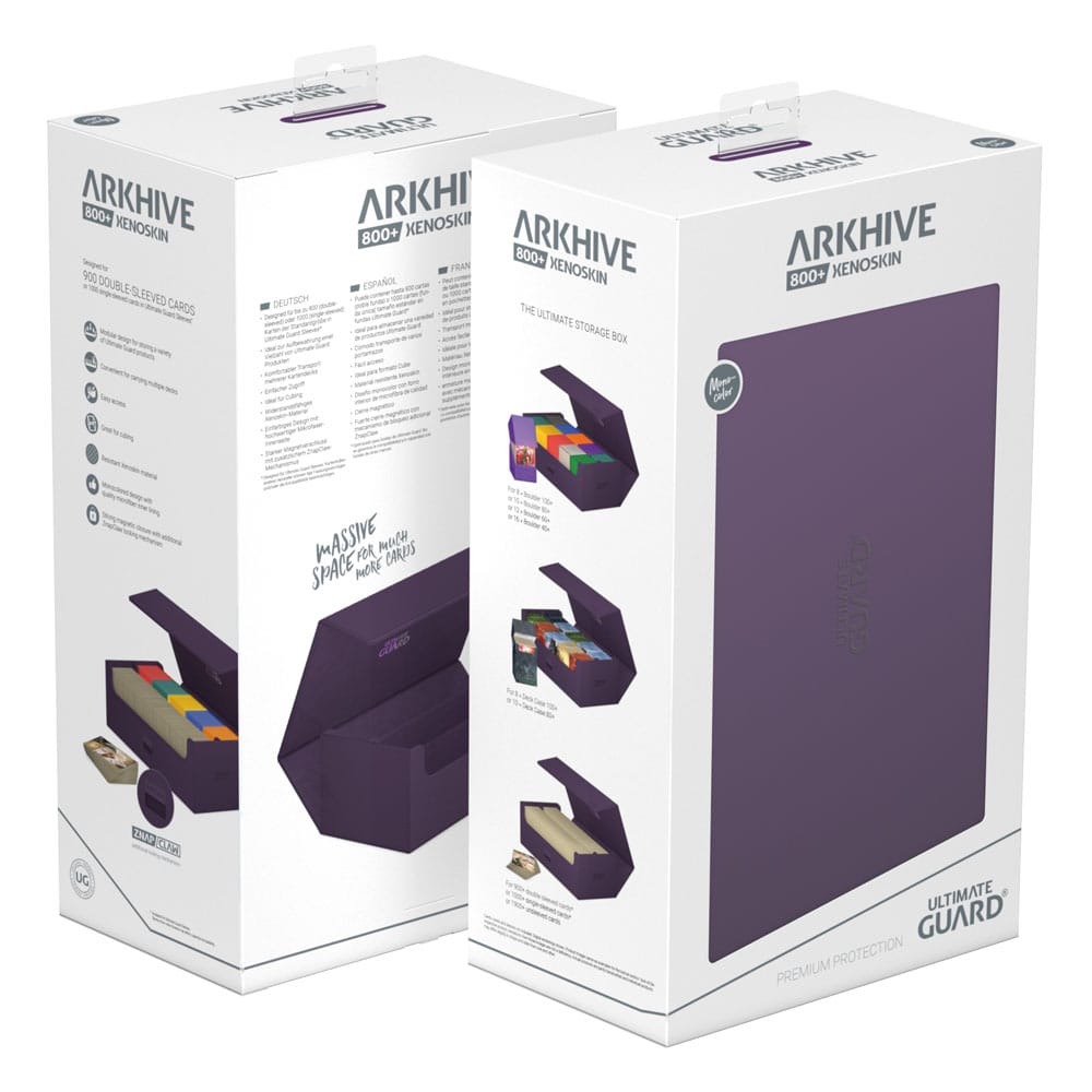 Ultimate Guard Arkhive 800+ Xenoskin - Custodia per Carte Viola