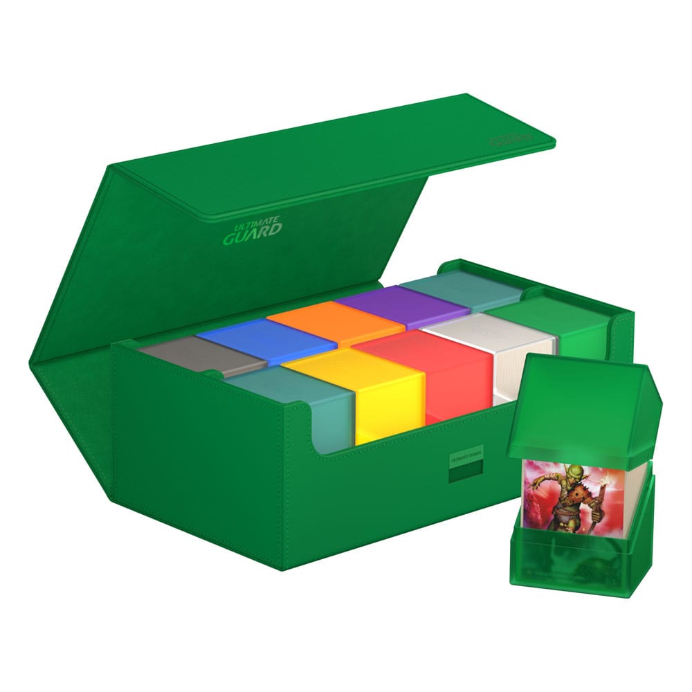 Ultimate Guard Arkhive 800+ Xenoskin - Custodia Verde per Carte