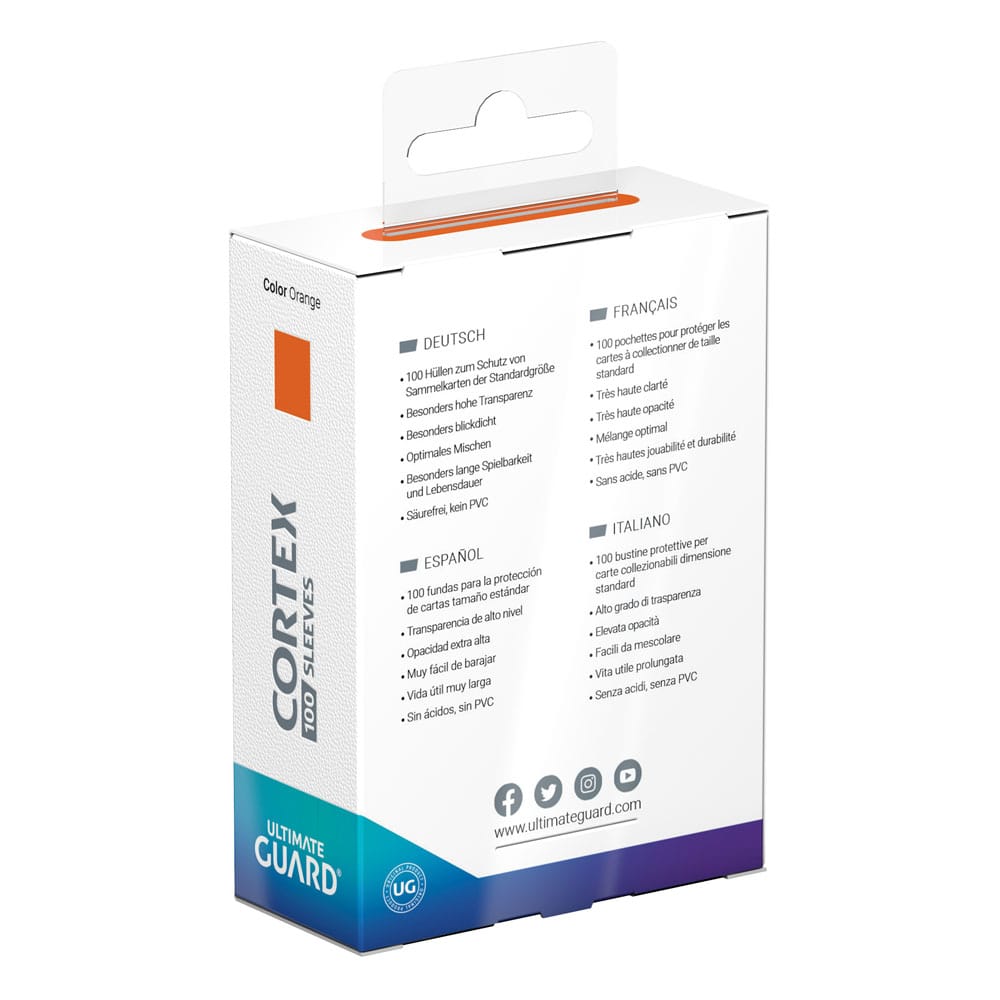 Ultimate Guard Cortex Sleeves formato standard (100) - Arancione